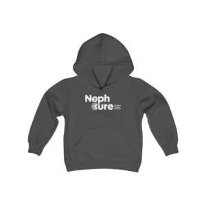 Kids NephCure Black and White Logo Hoodies